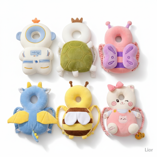 Lior Baby Safety Backpack — All 6 designs: Turtle, Astronaut, Butterfly, Cat, Bee, Dragon